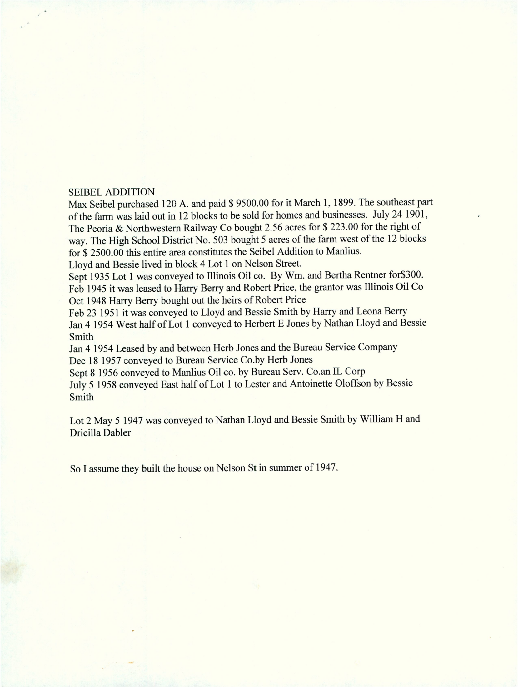 Album 10 SEIBEL STREET AND NELSON STREET, MAIN STREET Page 15
