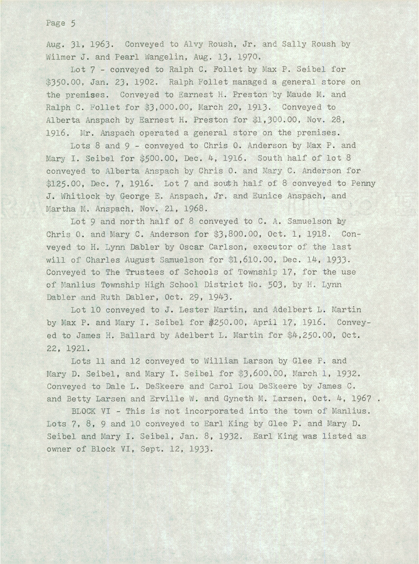 Album 10 SEIBEL STREET AND NELSON STREET, MAIN STREET Page 37