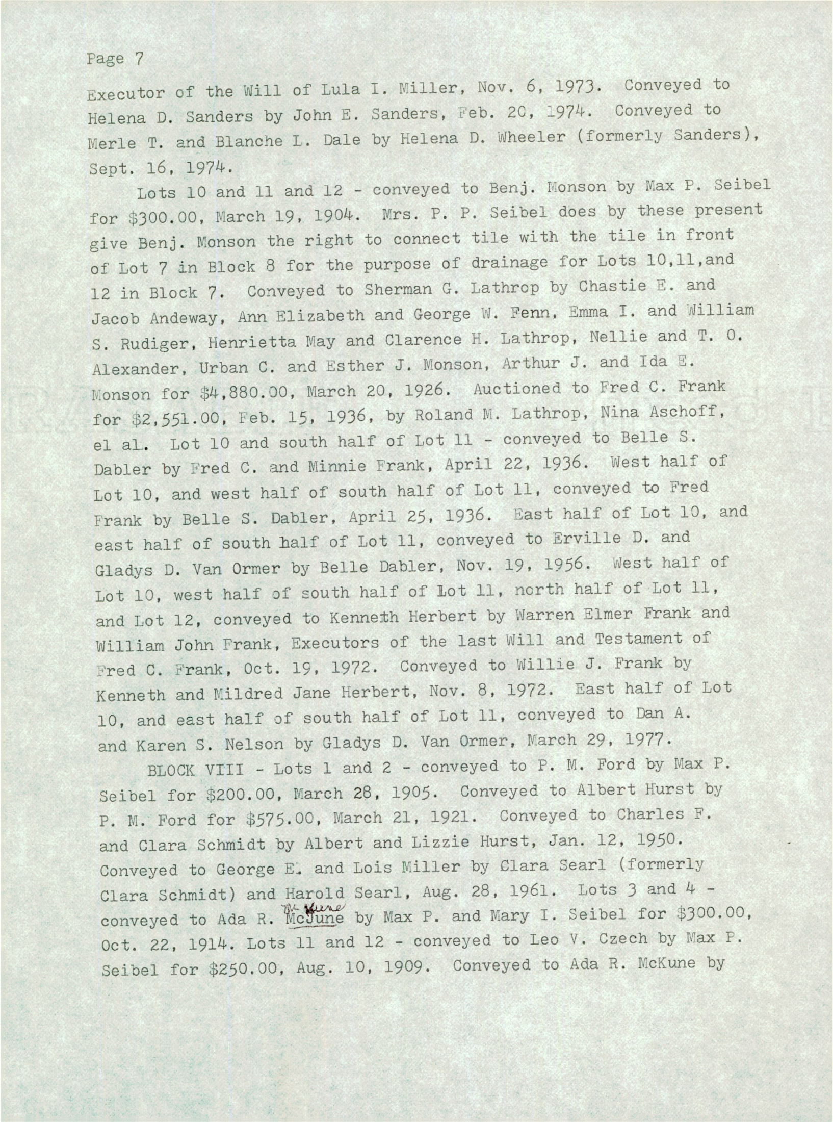 Album 10 SEIBEL STREET AND NELSON STREET, MAIN STREET Page 39