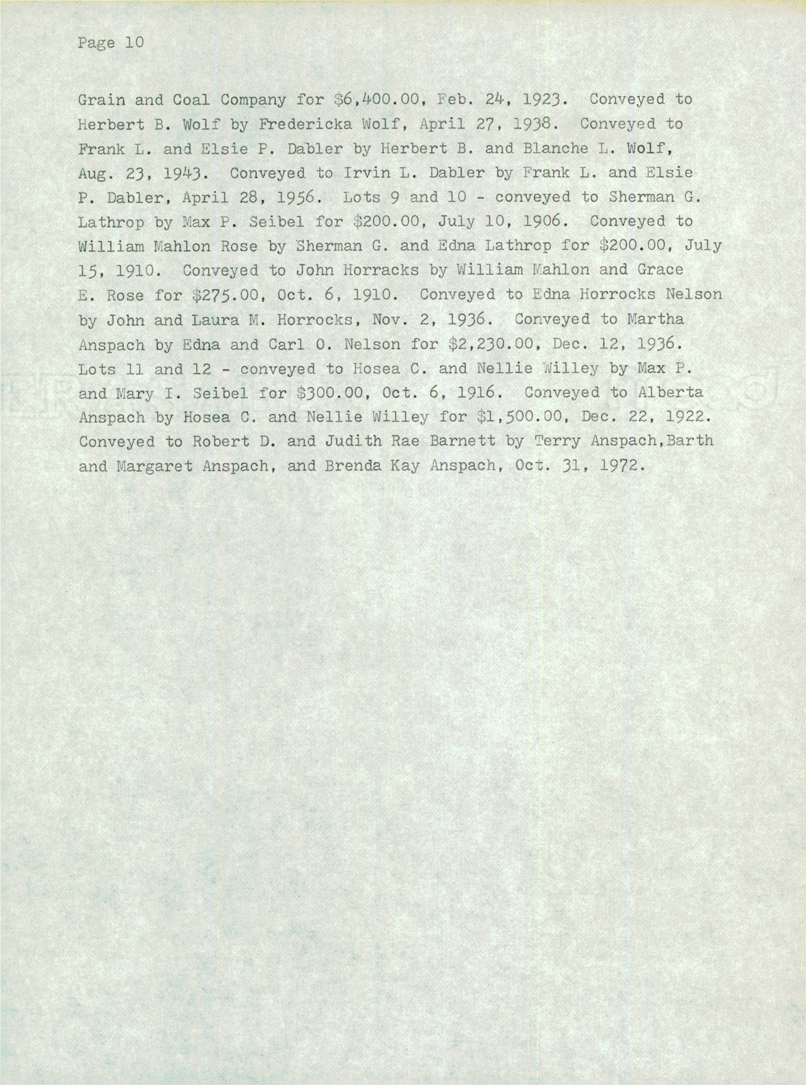 Album 10 SEIBEL STREET AND NELSON STREET, MAIN STREET Page 42