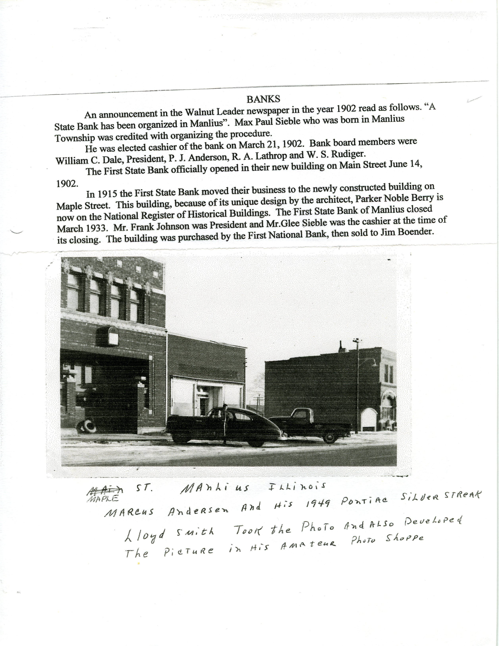 Album 11 FIRST STATE BANK Page 085