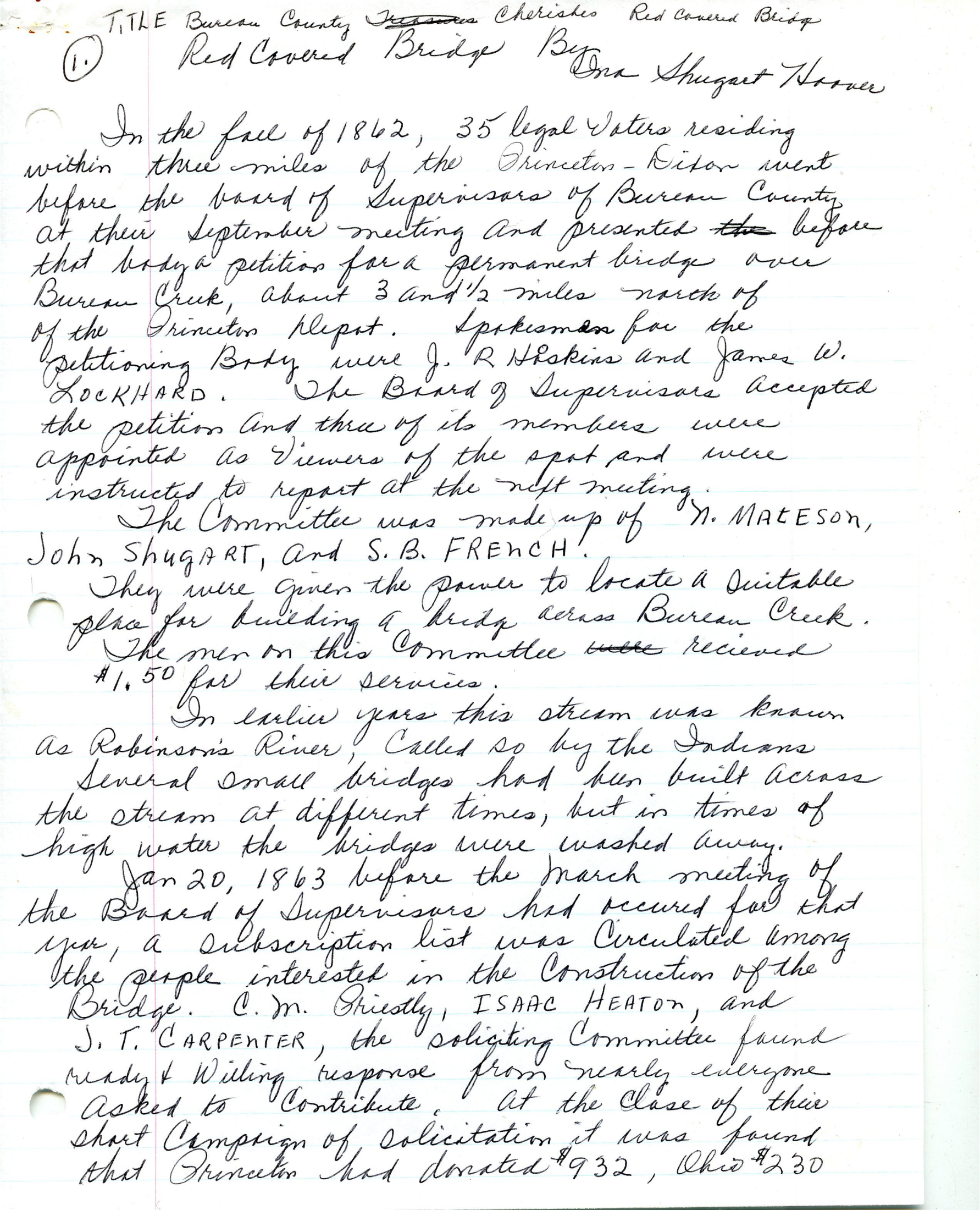 Early History of Bureau County