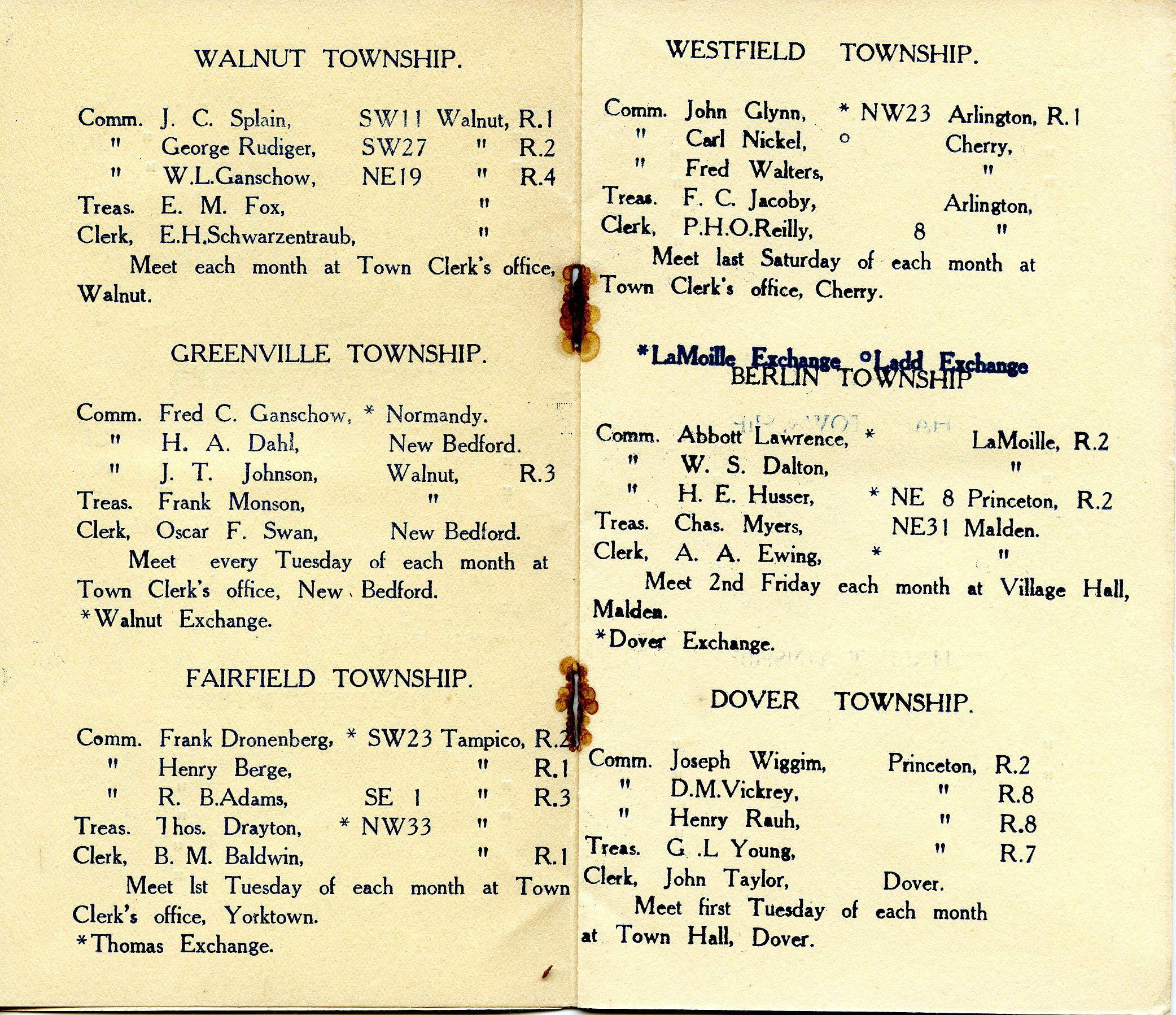 Early History of Bureau County